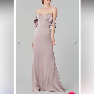 Off-the-Shoulder Long Bridesmaid Dress by Kleinfeld KL-200171